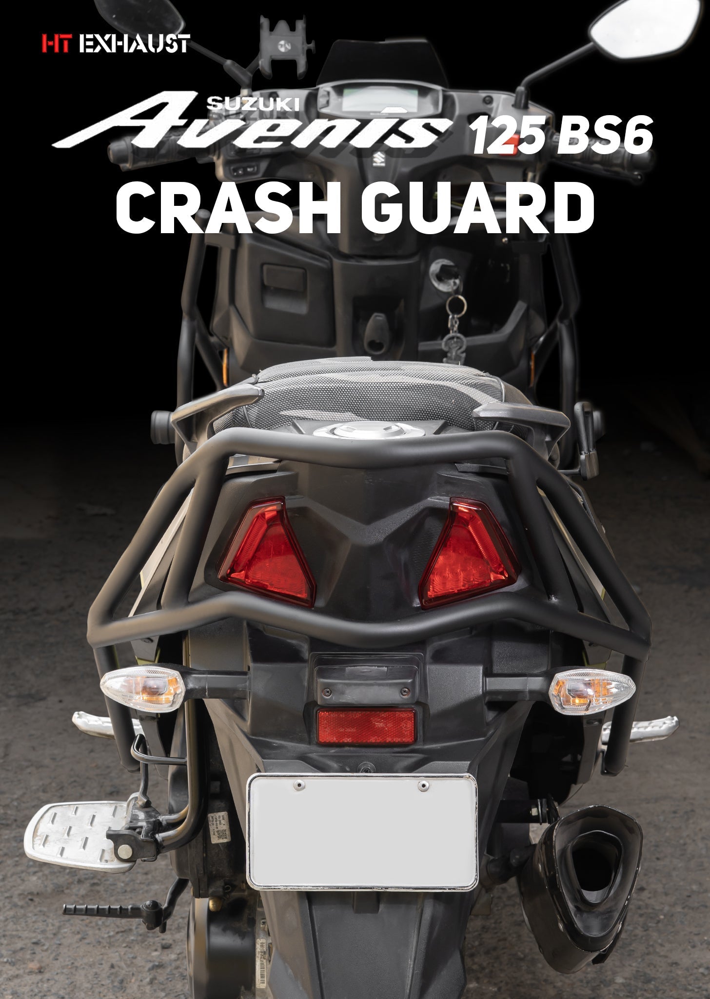 3-in-1 Crash Guard for Avenis 125 BS6 SB1009