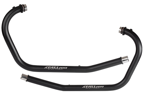 Black Free-Flow Header Pipe for Interceptor / GT 650 - Silver Stallion Performance