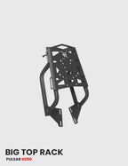 Heavy-Duty Top Rack for Pulsar N 250 - Matte Black Finish, SB 710 / HT Exhaust Compatible