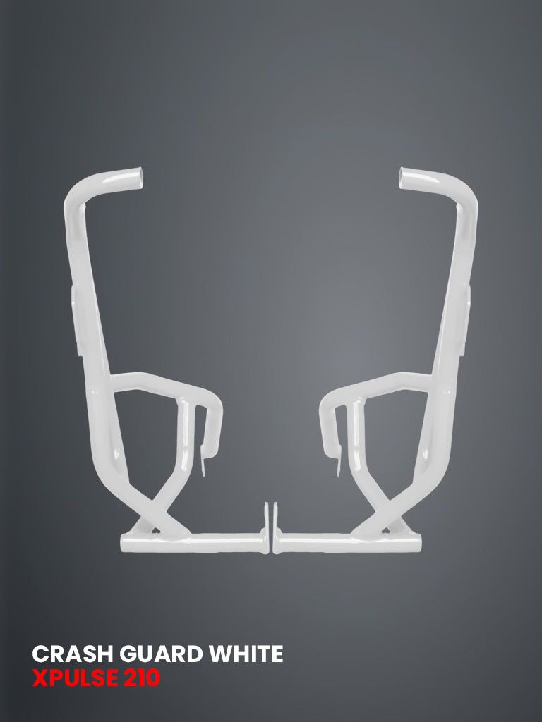 ADV Crash Guard with 4 Metal Sliders – White for XPulse 210 (2025) / SB 1037-WHITE