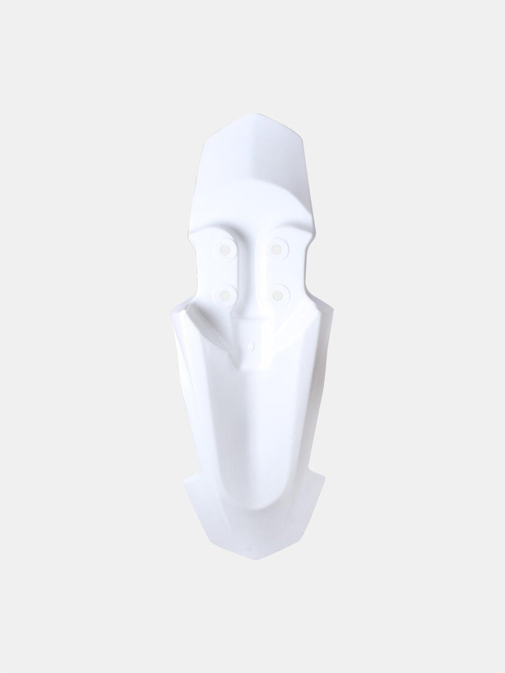 White CRF150 dirt bike front mudguard replacement part on plain background