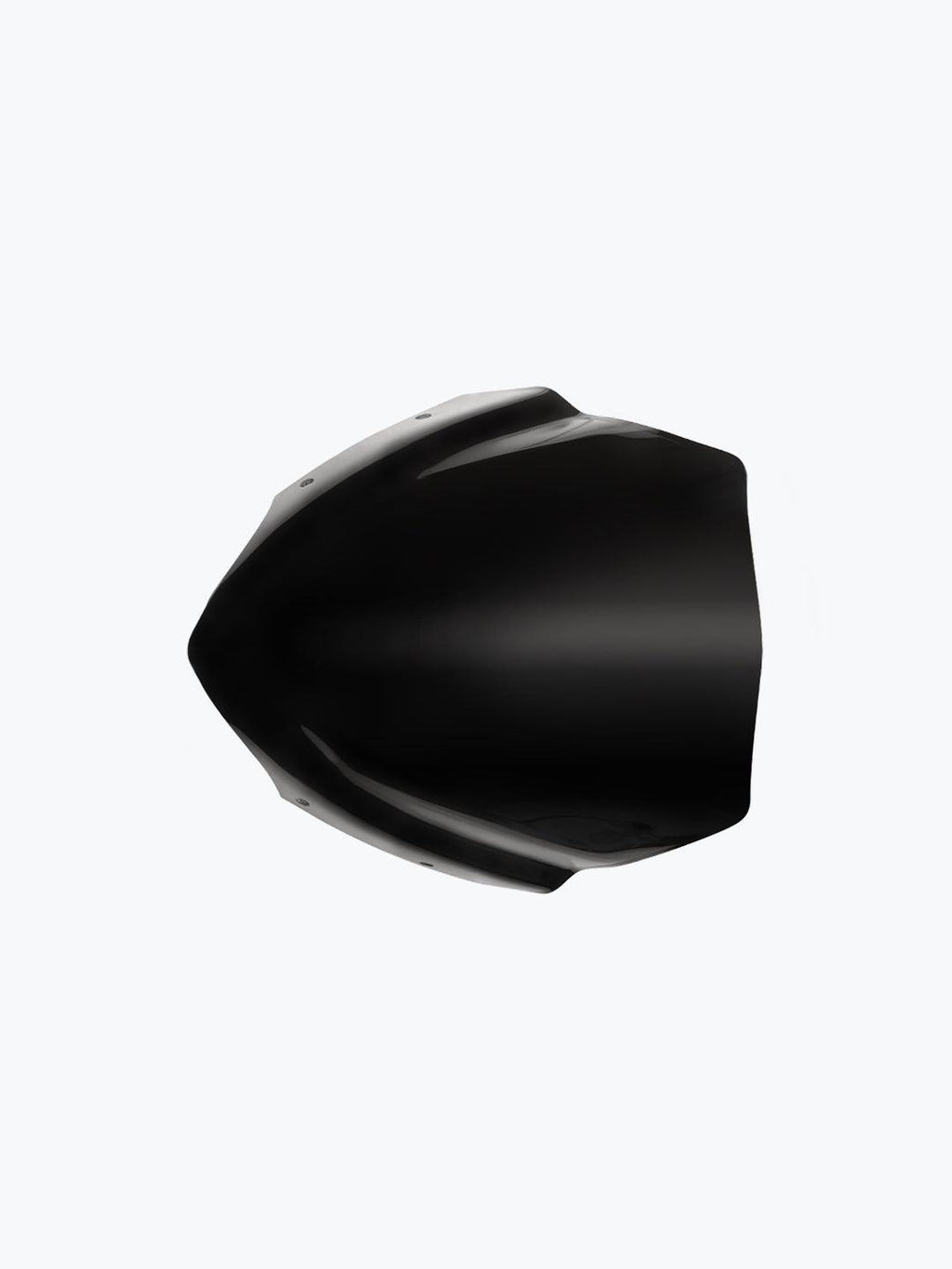 Black motorcycle visor for Dominar 3.0 with aerodynamic design on white background