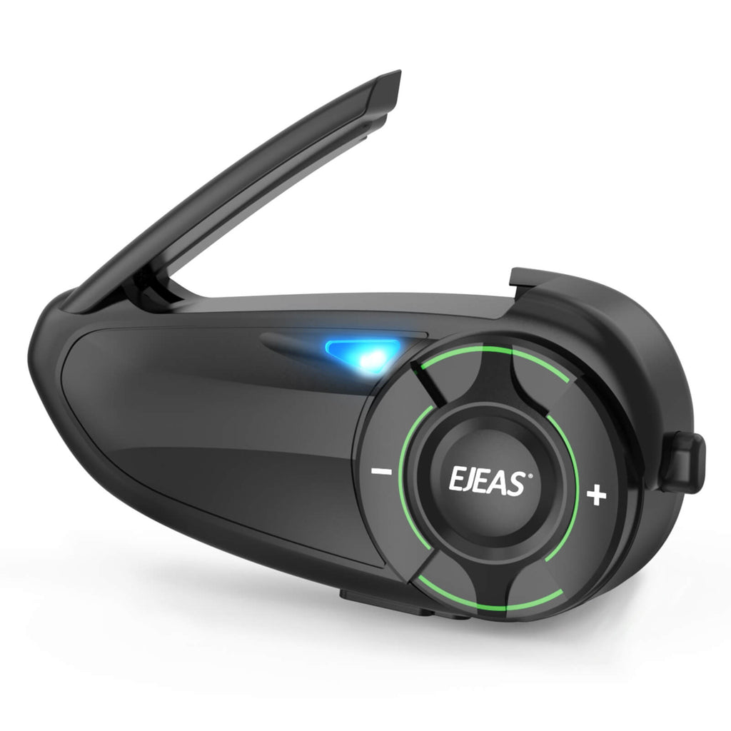 EJEAS Q8 Motorcycle Mesh Intercom – Simultaneous Group Talk for 6 Riders with 1-Year Warranty