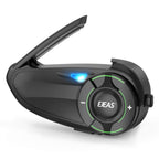 EJEAS Q8 Motorcycle Mesh Intercom – Simultaneous Group Talk for 6 Riders with 1-Year Warranty