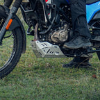 Hero Xpulse 210 Vambrace Bash Plate – Silver Finish, Rugged Engine Guard