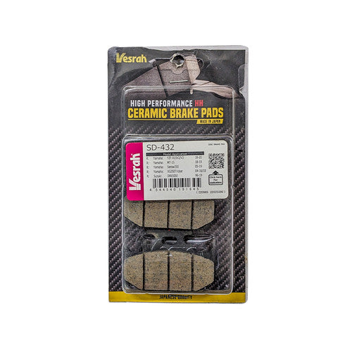 Vesrah Ceramic Rear Brake Pad SD-432 for Yamaha XSR 155