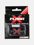 Flash X hazard flash module for KTM ADV 250 motorcycle, packaged in black box with red X logo.