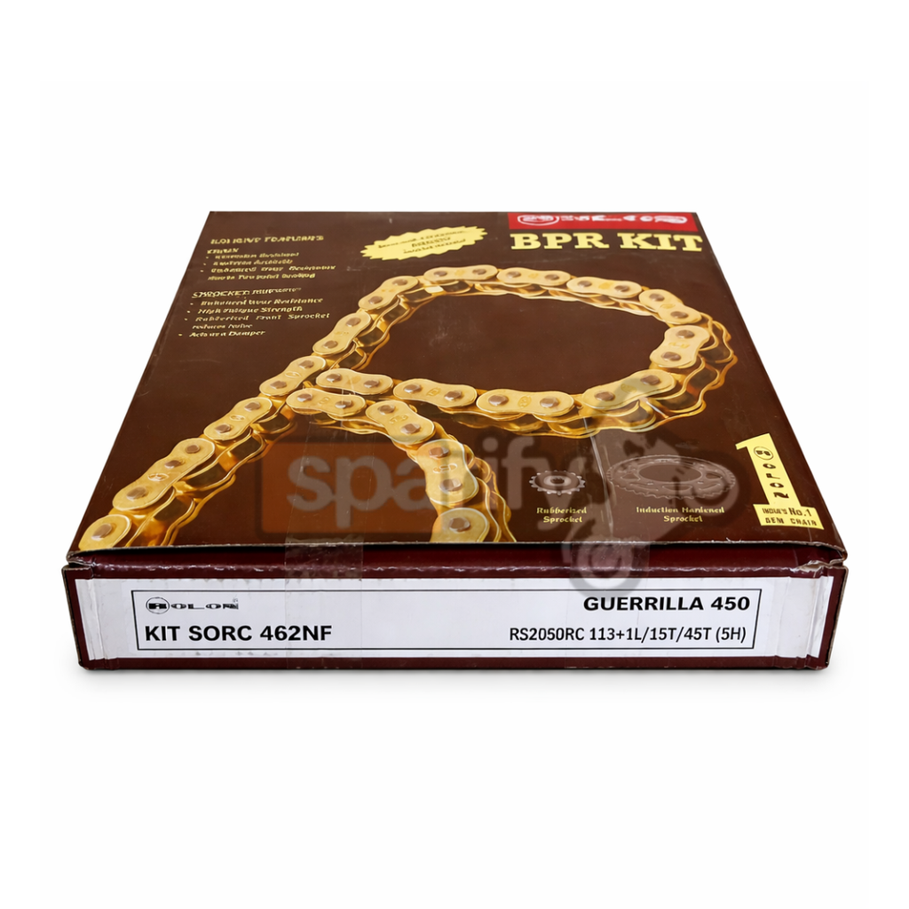 Guerrilla 450 Rolon Brass Chain Sprocket Kit – SORC 462NF
