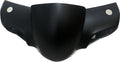 Matte black motorcycle headlight fairing with smooth finish and metal rivet accents