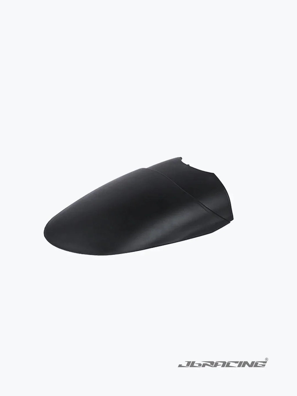 Black motorcycle mudguard extender for Honda Hness, isolated on a white background