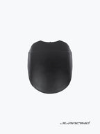 Black Honda Hness motorcycle mudguard extender accessory on white background