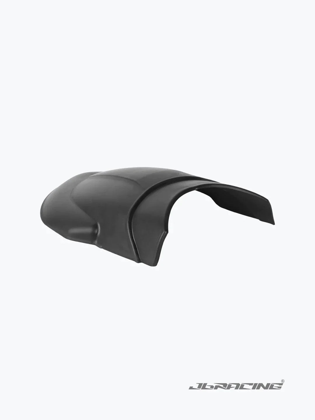 Black motorcycle mudguard extender for Honda Hness, isolated on a white background