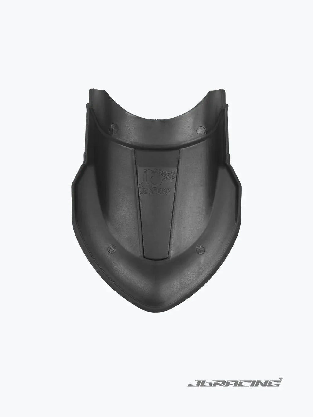 Black motorcycle mudguard extender for Honda Hness, displayed on white background