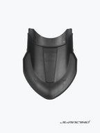 Black motorcycle mudguard extender for Honda Hness, displayed on white background
