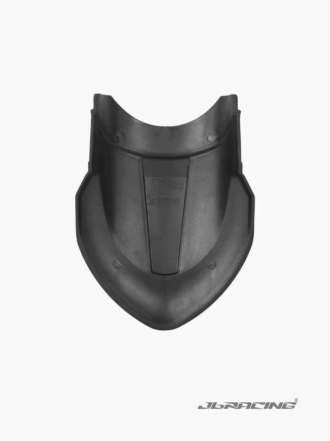 Black motorcycle mudguard extender for Honda Hness, displayed on white background