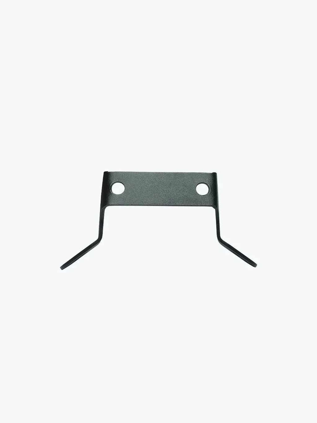 Aluminium visor bracket for Triumph Speed 400 motorcycle, two mounting holes, isolated on white