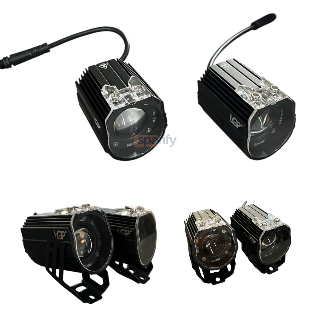 MK02 Spotlight – IP67 Waterproof Auxiliary Light with Harness | Universal Fit for Motorcycles & Cars | Premium by LGP – 18-Month Warranty