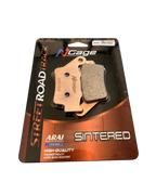 N-Cage sintered motorcycle brake pads in retail packaging, model HBS163