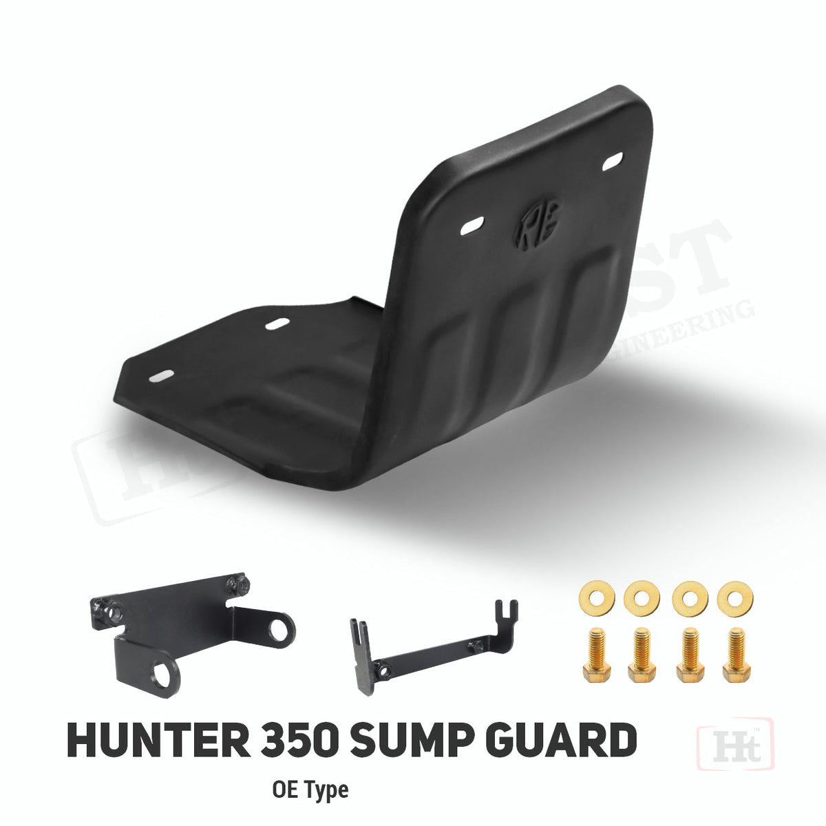 O.E Type Sump Guard For Hunter 350 (BLACK) SB 730 / HT EXHAUST