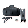 Motorcycle rear wheel mudguard with BMW bracket and mounting hardware set