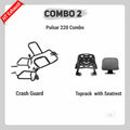 COMBO 2 PULSAR 220 Crash Guard + Top Rack with Seatrest – HT EXHAUST