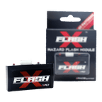 Race Dynamics Flash X hazard flash module for KTM Duke RC motorcycles, with packaging