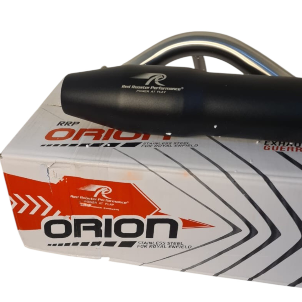 RE Guerrilla 450 Red Rooster Performance Exhaust – Orion (Black)