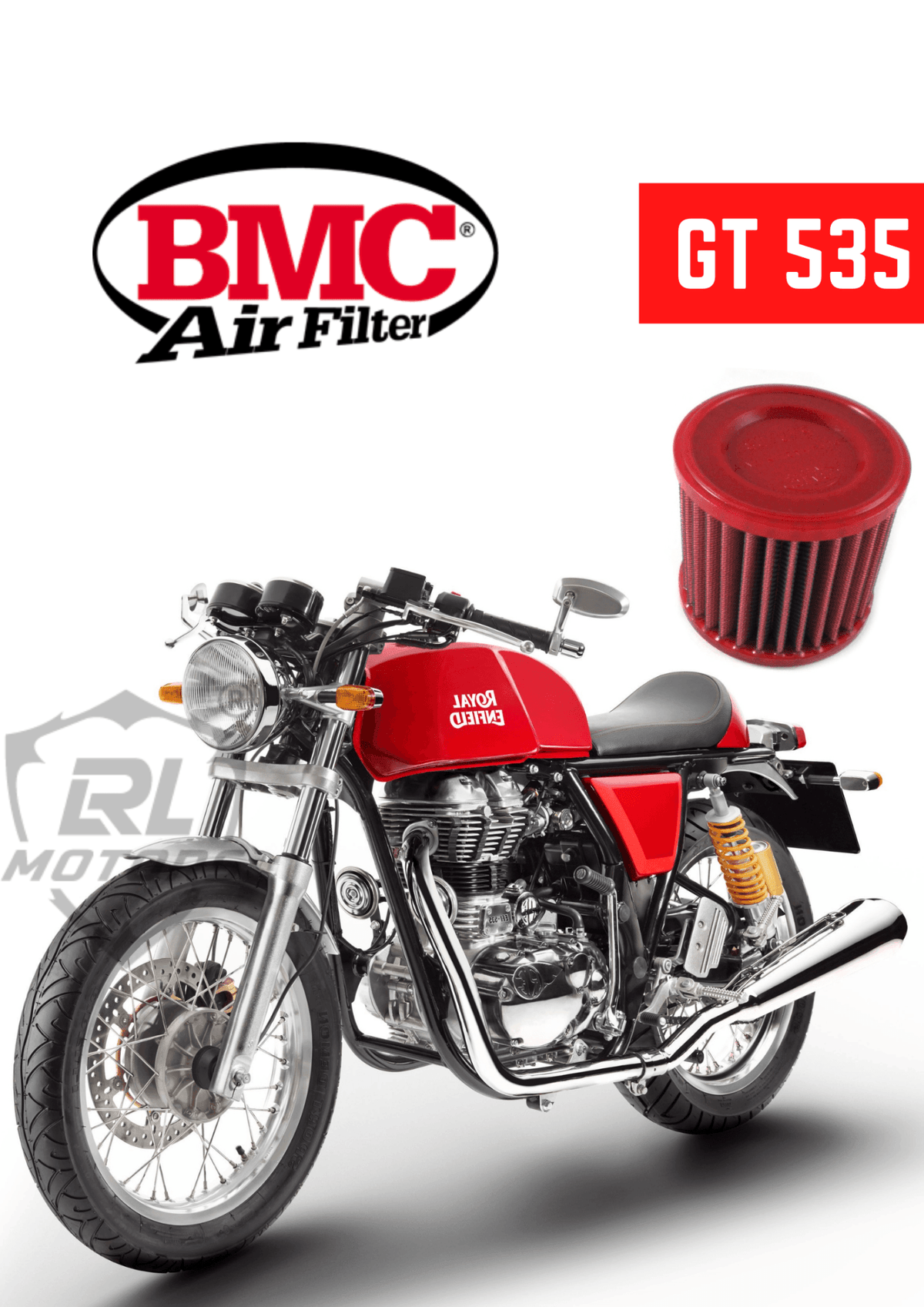 Royal Enfield Continental GT 535 BMC high performance replacement air filter engine air cleaner – Moto Modz