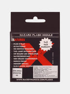 Royal Enfield Interceptor 650 hazard flash module packaging with feature highlights