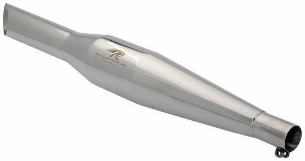Royal Enfield Thunderbird Red Rooster Performance Polished Unibody Rumbler Exhaust - Moto Modz