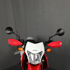 SPIKI CF Touring Mirrors (Pair) - 360-Degree Foldable Rear-View Mirrors for a Wide Field of View - Universal Fit for Most Motorcycles