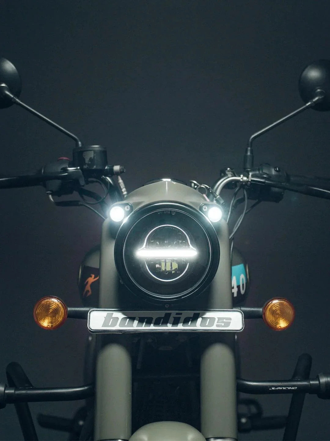 Spitfire Reborn Thunderbolt LED headlight without ring – universal motorcycle Royal Enfield upgrade – Moto Modz