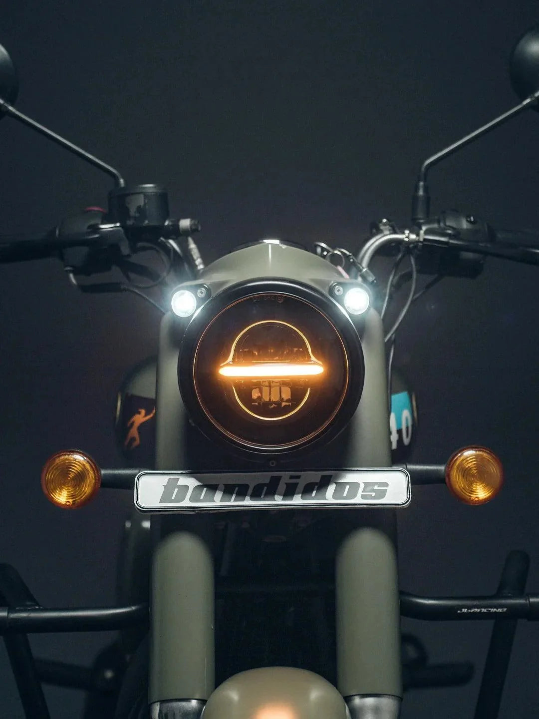 Spitfire Reborn Thunderbolt LED headlight without ring – universal motorcycle Royal Enfield upgrade – Moto Modz