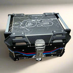LGP Wanderer GS Aluminium Top Box – 25 Litres – Black | Fits All Motorcycles | 1-Year Warranty + Free Cushion