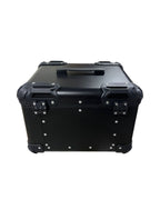 LGP Premium Aluminium Top Case – Nero Edition, Bevelled Corner, 45L Black, Universal Motorcycle Compatibility, 1-Year Warranty