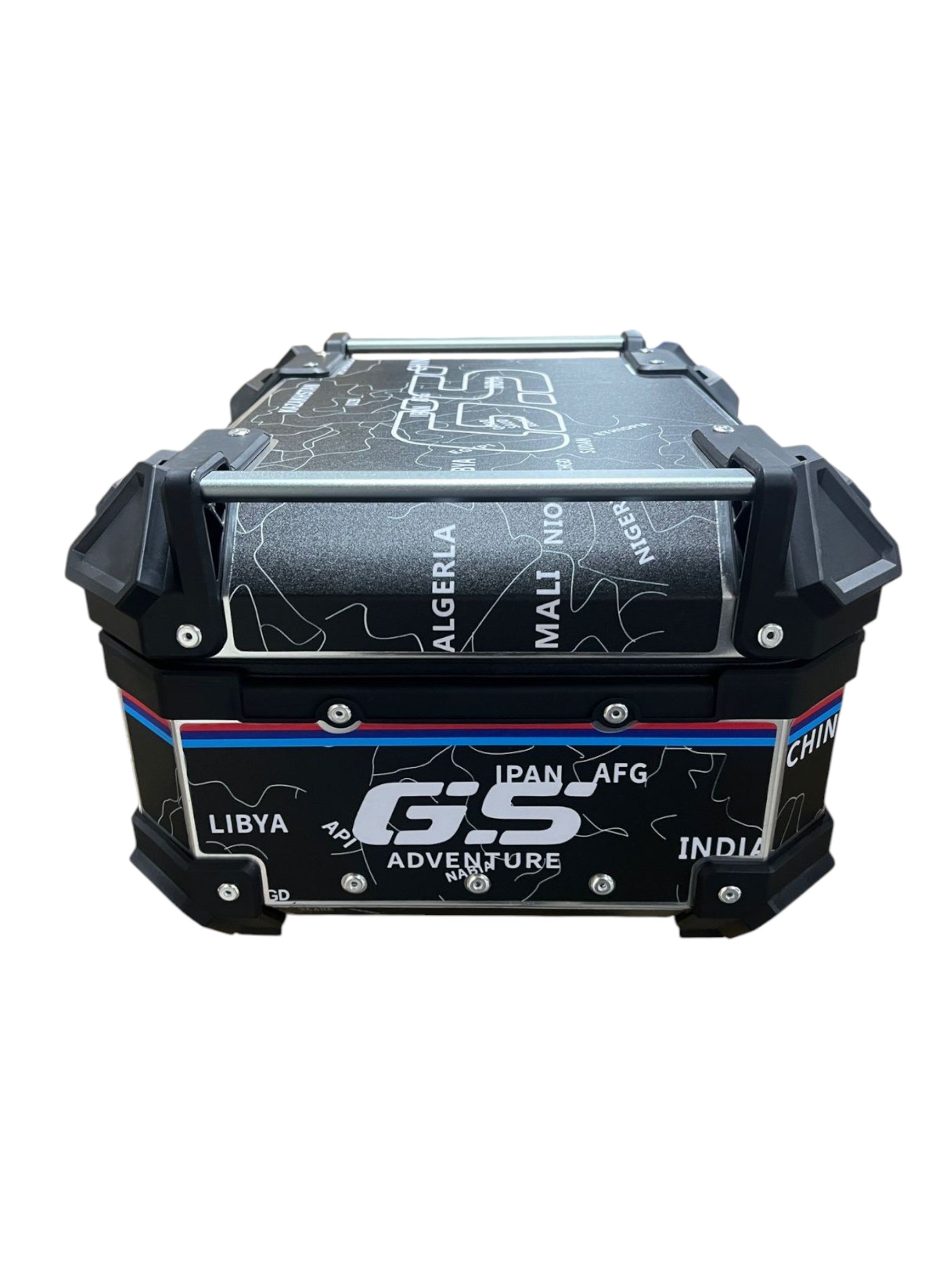 LGP Wanderer GS Aluminium Top Box – 25 Litres – Black | Fits All Motorcycles | 1-Year Warranty + Free Cushion