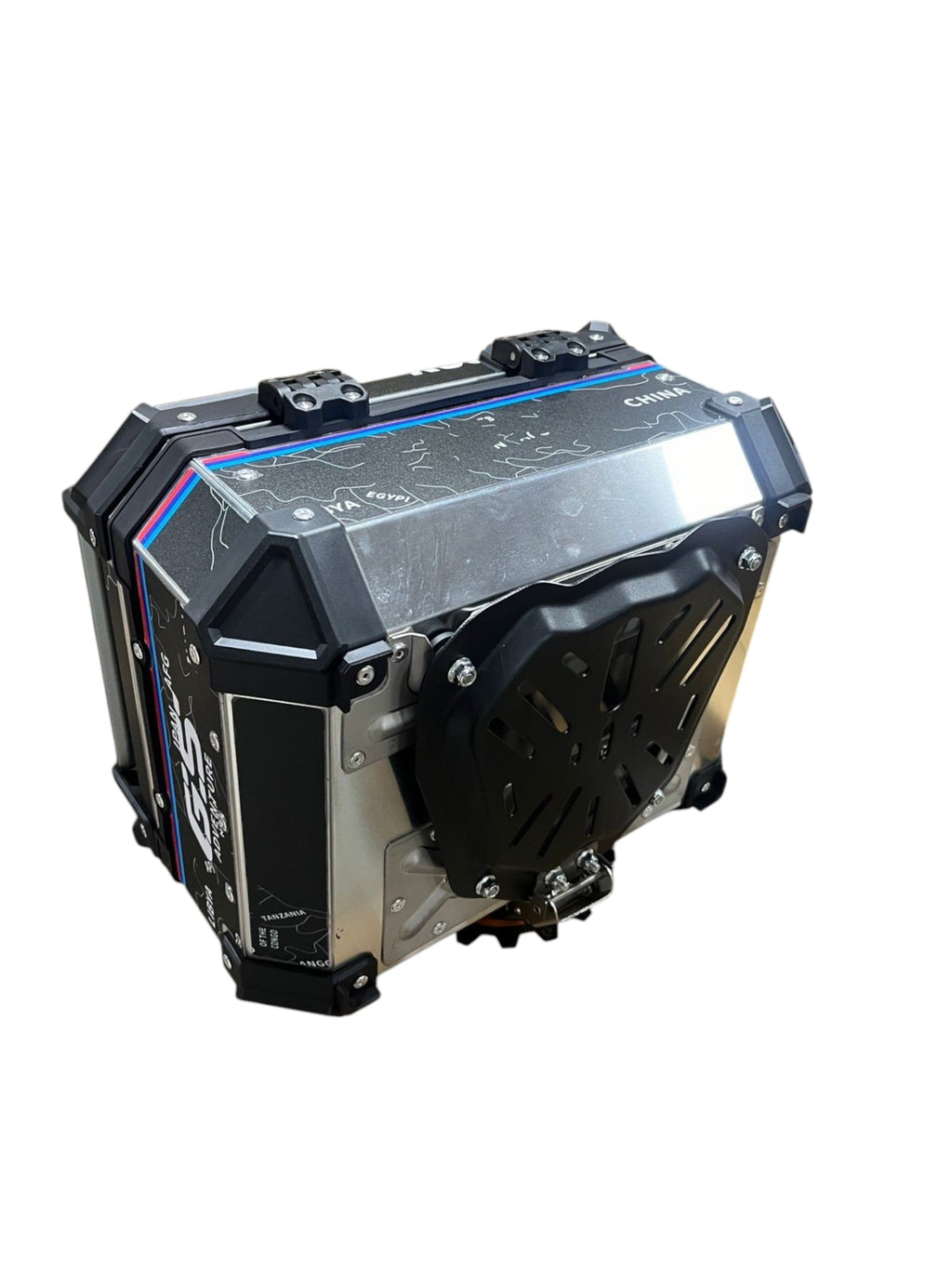 LGP Wanderer GS Aluminium Top Box – 25 Litres – Black | Fits All Motorcycles | 1-Year Warranty + Free Cushion