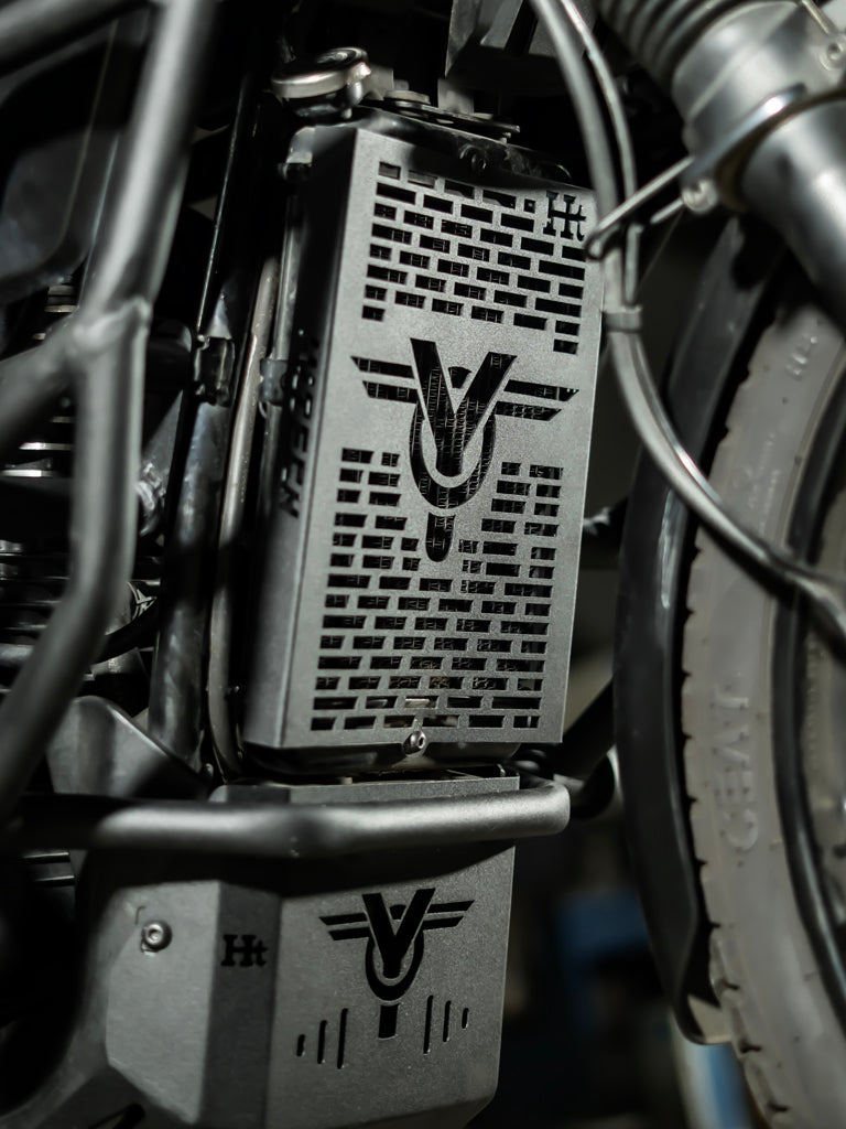Black Radiator Guard for Yezdi Adventure 2025 - RD 943