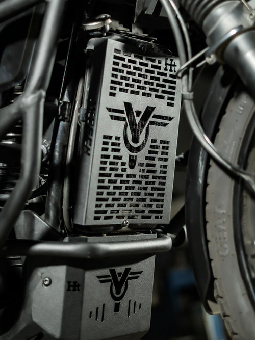 Black Radiator Guard for Yezdi Adventure 2025 - RD 943